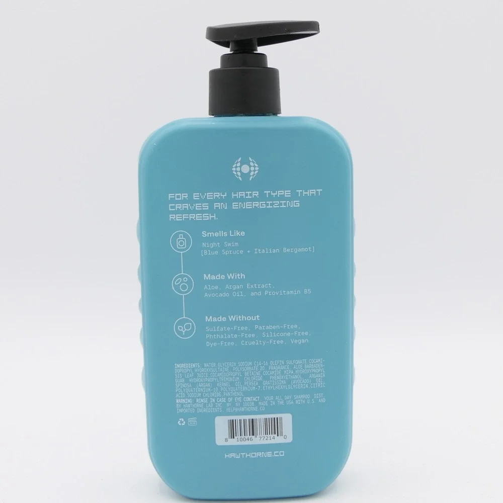 Hawthorne All Day Shampoo Night Swim w/ Aloe Argan Extract 16 fl oz Pump Bottle
